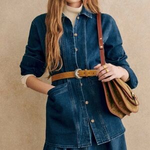 Sézane Will Jacket in Indigo